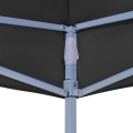 Miniatyrbillede 3 af 5: vidaXL Tag til partytelt 3x3 m sort 270 g/m² black