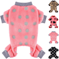 Miniatyrbild 1 av 4: Hundkläder Hundpyjamas för små hundar Tjej Pojke Supermjuk Varm liten hundtröja Pjs Söta husdjurskläder Hundtröjor Jumpsuits Plysch Valp Rosa -S