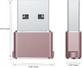 Miniatyrbilde 1 av 5: USB-C Hunn til USB-A Hann Adapter 3-pakning, Type C Laderkabel C