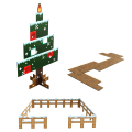 Miniatyrbild 4 av 5: Minecraft, Mini Mobheads - Adventskalender 2022 multicolor