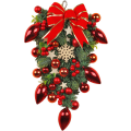 Miniatyrbild 1 av 5: Christmas Teardrop Swag-krans