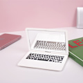 Miniatyrbillede 4 af 5: 1 stk. Laptop-formet makeupspejl, mini lommespejl, bærbar C