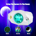 Miniatyrbild 4 av 6: Laser Aurora Galaxy Starry Sky Projector Färgglad LED-projektion white