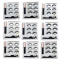 Miniatyrbilde 2 av 11: 3D Faux mink Magnetiske Øyevipper Magnetisk Sett (Eyeliner & Magneti blackB 12