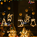 Miniatyrbild 5 av 5: Batteridriven varmvit, jul LED-ljus Polaris + Snowflake
