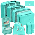 Miniatyrbild 1 av 5: 9 set packningskuber Bagagepackningsorganisatorer för resetillbehör green