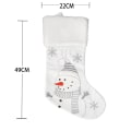 Miniatyrbilde 2 av 10: Hvite julestrømper julepynt ISBJØRN POLAR Polar Bear