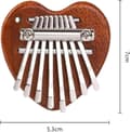 1 Stycke (Trähjärta) 8-Tons Kalimba, Limba, Barninstrument