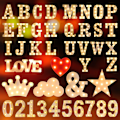 Miniatyrbild 3 av 5: Dekorativ LED Light Up Number, Light Up Number Skylt för Nattljus Bröllop Födelsedagsfest Jul Hem Bar - Letter Lights-Q