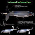 Miniatyrbild 2 av 8: Fiskedrag Beten Whopper Plopper Bass Lure 0,46oz/3,94 tum konstgjorda hårt bete Topwater Flytande Fiskedrag 5st