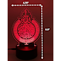 Miniatyrbild 4 av 8: Ayatul Kursi 3D LED Creative Visualization Lamp LED Night Li