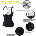 Miniatyrbilde 4 av 5: Badstue dress for kvinner waist trainer for dame svette linne Shaper for kvinner med glidelås Black L