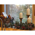 Miniatyrbilde 2 av 4: LED-stearinlys med til juledekorasjoner - sett med 3