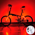 Miniatyrbilde 4 av 5: LED Sykkel Baklys Ramme Lys Vind Fire Hjul Gaffel Bakgaffel Varsellys a Lys 5 Farger 2