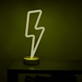Miniatyrbild 5 av 5: LED neonljusskylt Rumsdekor Nattlampor Batteri- och USB -driven inomhusbelysning Natt- och bordslampor för julfestbar (varm pingis)