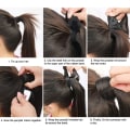 Miniatyrbilde 4 av 5: Clip In hestehale Forlengelse av hårklemmer Lang rett hestehale shape7