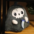 Miniatyrbild 5 av 5: Fyllda leksaker The Grim Reaper Söt plyschleksak Halloween spökdocka till halloweenfest Dekoration Tillbehör Presenter（Färgglad plyschleksak）