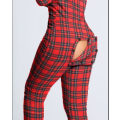 Miniatyrbild 1 av 5: Butt Flap Underkläder Jumpsuit Dam Onesie Pyjamas Back Button-dow C Xxxl