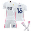 Miniatyrbild 1 av 2: 20-21 Real Madrids nya set Barn Vuxna Fotbollströja Träningströja No.16 JAMES L