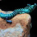 Miniatyrbillede 6 af 8: 3D-printet artikuleret Drage Fisketank landskabsarkitekturdekoration Cyan  45CM