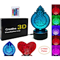Miniatyrbild 2 av 8: Ayatul Kursi 3D LED Creative Visualization Lamp LED Night Li
