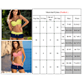 Pikkukuva 5 / 5: Naisten topatut push-up bikinisetti poikashortsit uimapuku red+navy L