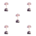 Pikkukuva 3 / 5: 1/2/3/5 Onnenpuu Kodin sisustus Hieno käsityö ja luonnollinen amethyst+amethyst 13cm 5PCS