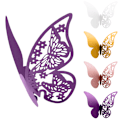 Miniatyrbild 1 av 7: Fjärilsbröllop Namnplaceringskort Pearlescent Card Purple