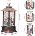 Miniatyrbillede 3 af 5: Julepynt, 3 stk. Julepynt Lys Vintage Julelys Med LED fyrfadslys