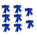Miniatyrbilde 1 av 5: 8 stk Glitter julekrans sløyfe juletrepynt blue