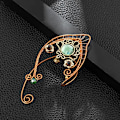 Pikkukuva 3 / 5: Elf Ear Cuffs, käsintehdyt keiju korvakorut värikkäällä strassi metallilangalla