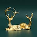 Miniatyrbilde 4 av 4: 2 stk Noble Par Rådyr Statue Hjemmeinnredning Samleobjekter Dyr Elg