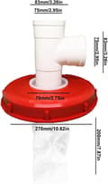 Miniatyrbilde 5 av 5: IBC-deksel, vaskbart nylon IBC-filter, IBC-lokkfilter