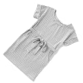Miniatyrbild 2 av 6: Familjeklänningar Split Sele Set Mamma Pojkar och Flickor Familj Kläder för Going Beach Side grey stripes female baby 12-18m
