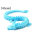 Miniatyrbillede 1 af 8: 3D-printet artikuleret Drage Fisketank landskabsarkitekturdekoration Cyan  45CM