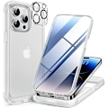 Miniatyrbild 1 av 8: Miracase Glass Series Designad för iPhone 14 Pro Max Case 6,7 tum, [2023 Upgrade] Bumper Case med inbyggd 9H härdat glas Scr Matte Clear