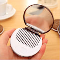 Miniatyrbild 4 av 5: Söt chokladkaka formad modedesign sminkspegel med 1 set (2 stycken, slumpmässig färg) Sunmostar