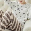 Pikkukuva 1 / 2: Naisten syksyn talven lämmin flanelli naisten pyjamasetti Style 1 XL