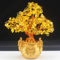 Miniatyrbillede 6 af 8: Sten og krystaller citrin kvartskrystal perle pengetræ til h Multicolor