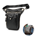Miniatyrbild 1 av 4: Äkta läder Herr Bältesväska Fanny Pack Midjeväska Bälte Herr Leat