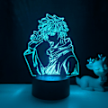 Miniatyrbillede 1 af 6: Anime Spell Fighting Gojo Satoru 3D LED Natlampe