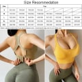 Miniatyrbild 6 av 6: Cloud Hide Fitness Dam Sport BH Sexig Yoga Push Up Tank Crop Top Stötsäker Underkläder Atletisk Väst Tjej Gym Shirt Sportkläder Red Orange XL