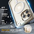 Miniatyrbild 4 av 8: Miracase Glass Series Designad för iPhone 14 Pro Max Case 6,7 tum, [2023 Upgrade] Bumper Case med inbyggd 9H härdat glas Scr Bean Yellow-B