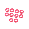 Miniatyrbilde 5 av 5: 1/2/3/5 10x Barber Frisør Saks Fingerring Rose Red 10 pcs 2PCS