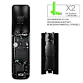 Miniatyrbild 3 av 4: Wii Game Remote Controller Inbyggd Motion Plus Joystick Joypad för Nintendo Red
