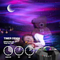 Miniatyrbild 5 av 6: Laser Aurora Galaxy Starry Sky Projector Färgglad LED-projektion white