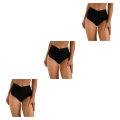Miniatyrbillede 4 af 5: 1/2/3 Dame badebukser Pool Party Dame badetøj Snorkling Black S 3PCS
