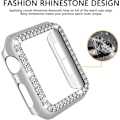 Miniatyrbild 4 av 5: För Apple Watch Case 44mm Series 6/5/4 SE Bling Rhinestone Apple Watch Case Bumper Frame Case för iWatch Series 44mm Silver