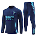 Miniatyrbillede 1 af 2: 2425 Ny Halv-Lynlås Træningsdragt Fodboldtræningstøj Efterår Vinter Sæt Til Voksne Og Børn Arsenal/Royal Blå Arsenal/Royal Blue qd Arsenal/Royal Blue XL