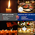 Miniatyrbild 5 av 5: 12-pack LED-ljus med timerfunktion, flimrande låga, 3,6 x